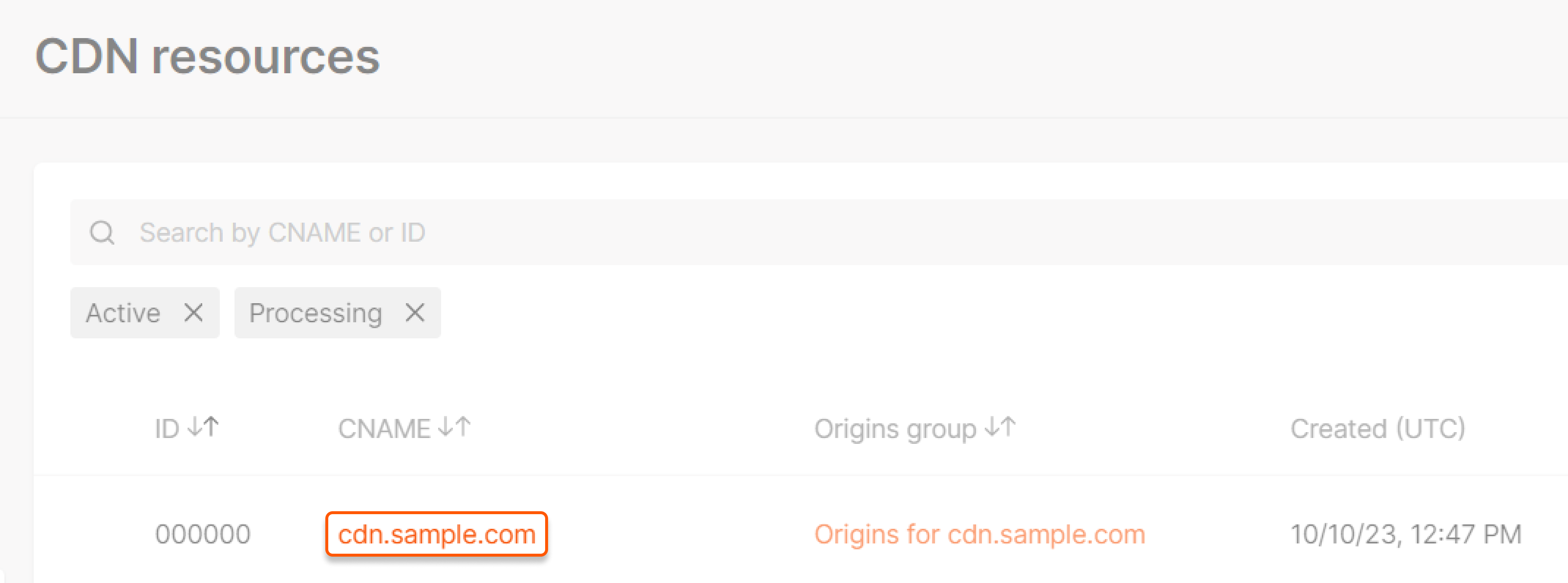 CDN resources page