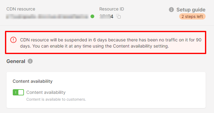 resource settings