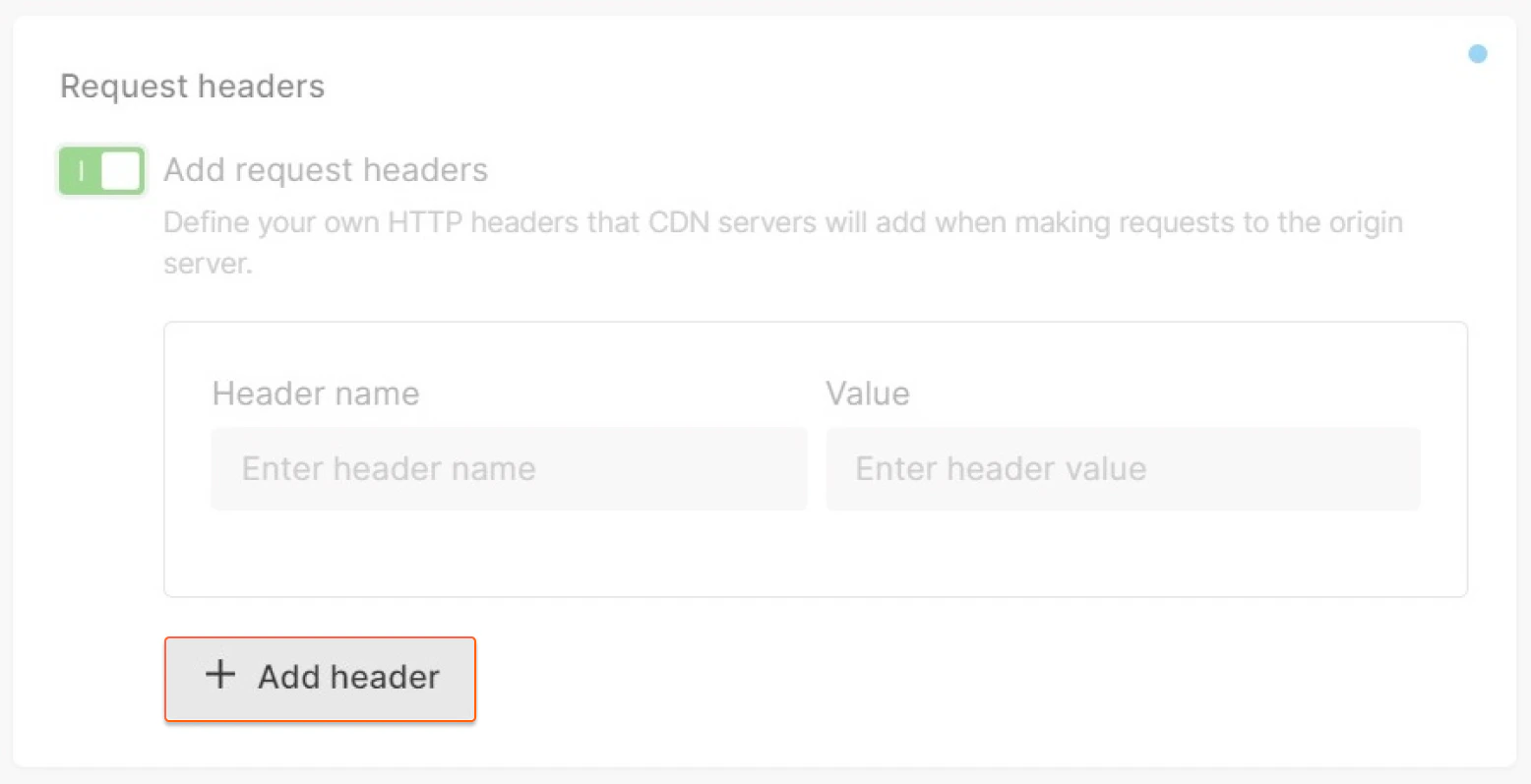 Add header