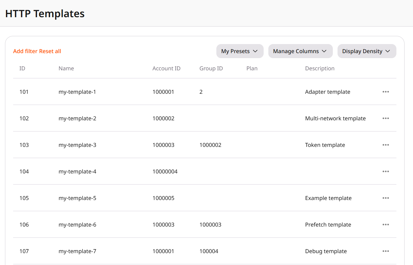 HTTP templates in FastEdge