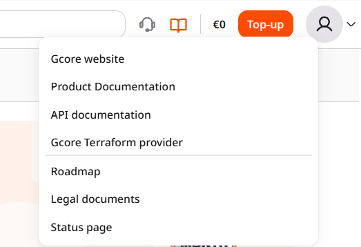 Status page in the book menu