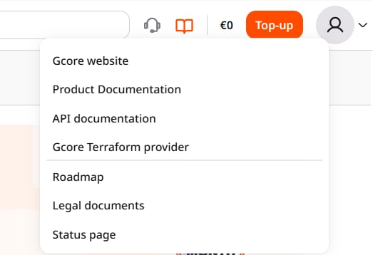 Status page in the book menu