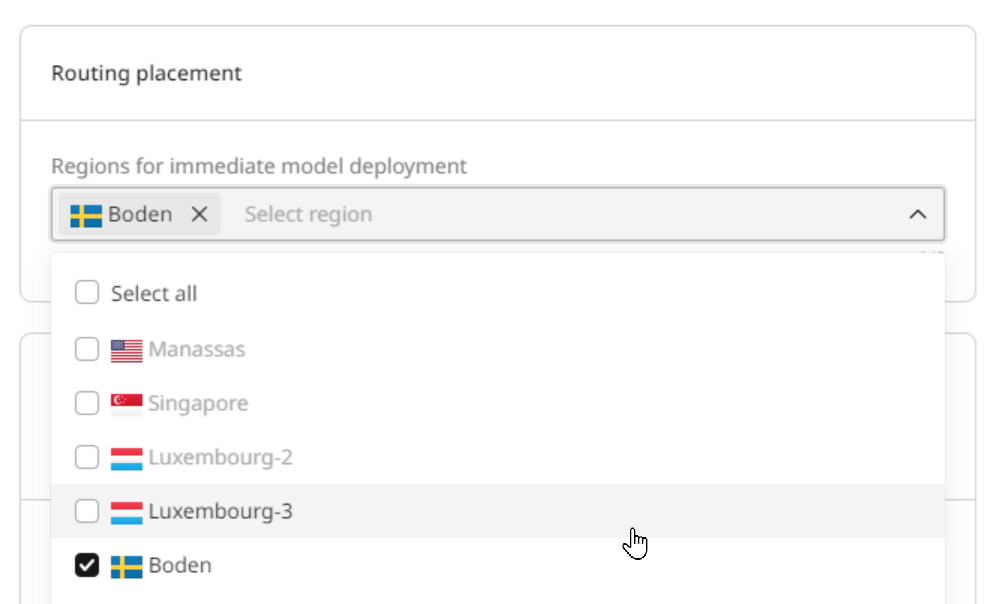 Deploy an AI model