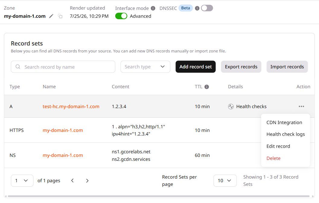 Check monitoring logs