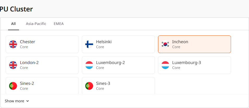 Region selector