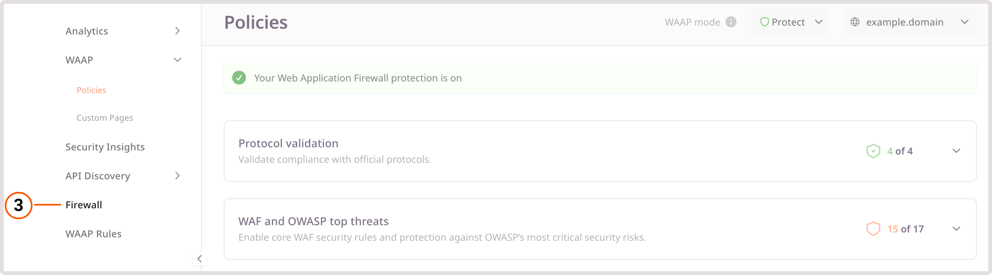 Policies page in the Customer Portal
