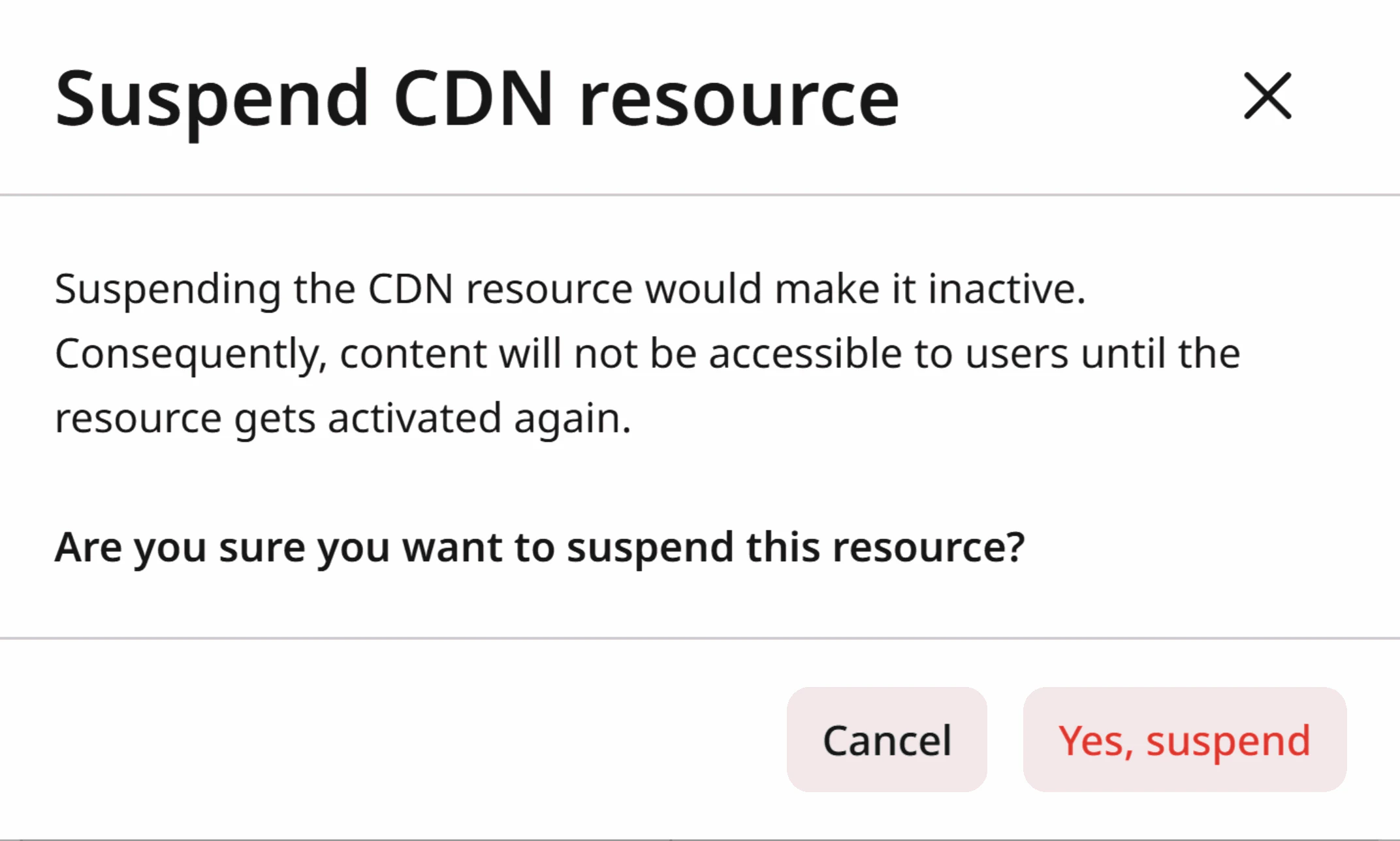 disable your CDN Resource