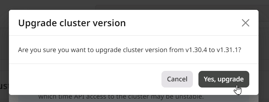 upgrade