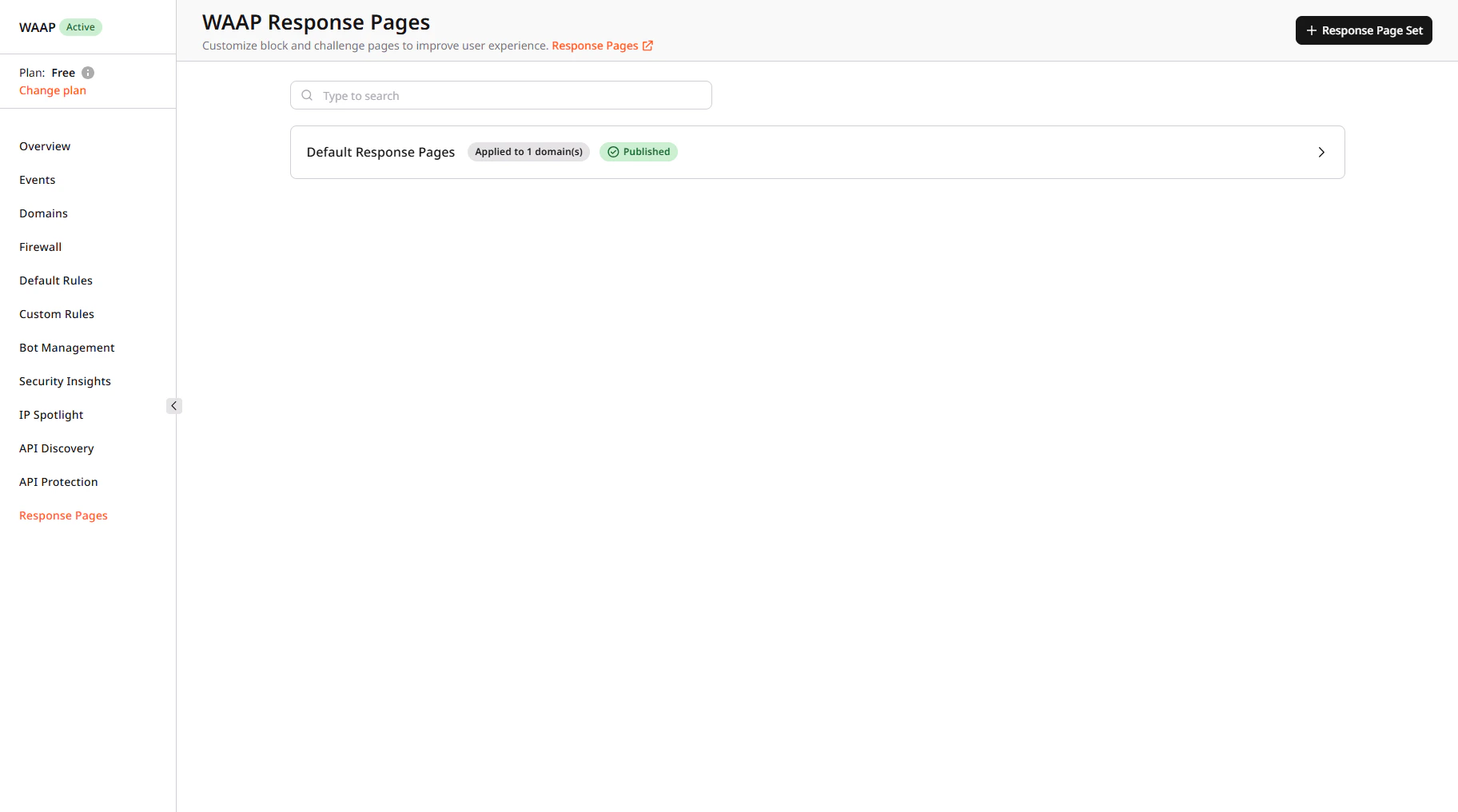 Highlighted button for creating response page in the Customer Portal