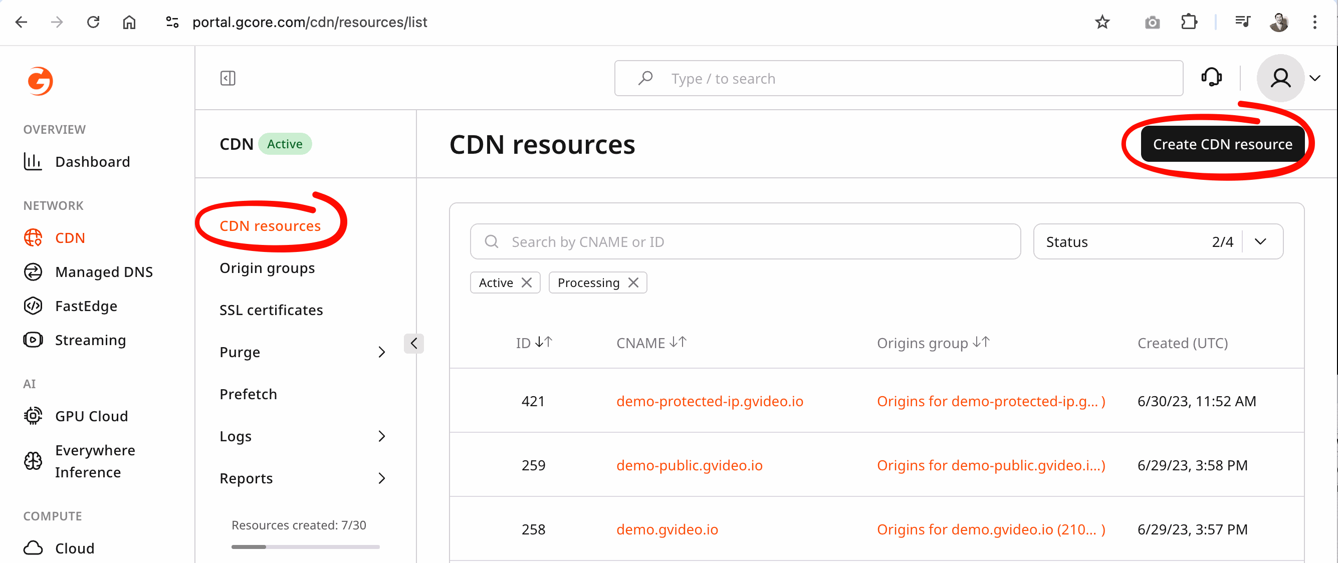 Custom CDN resources