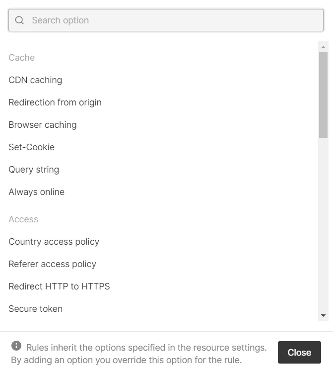 Add option