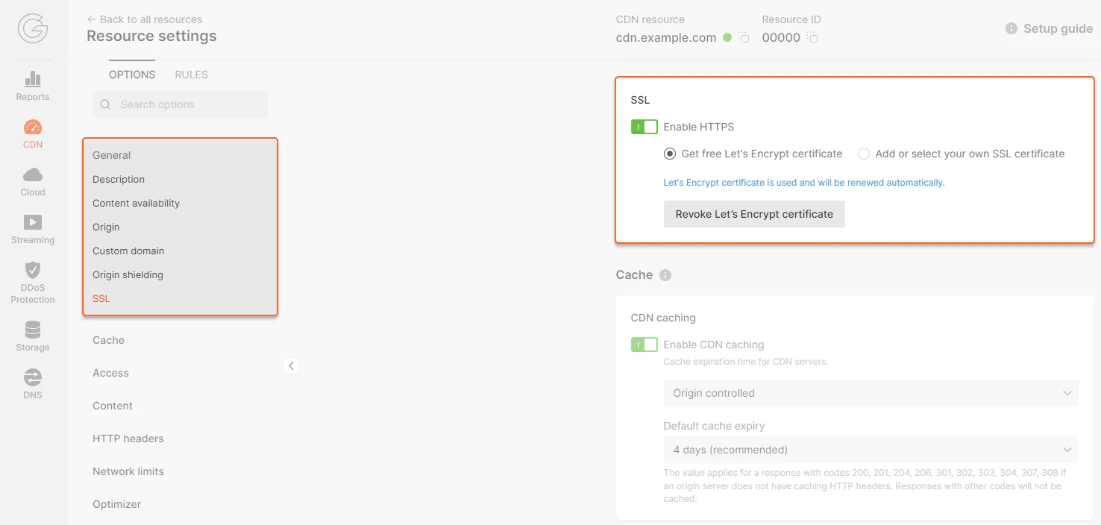 SSL configuration