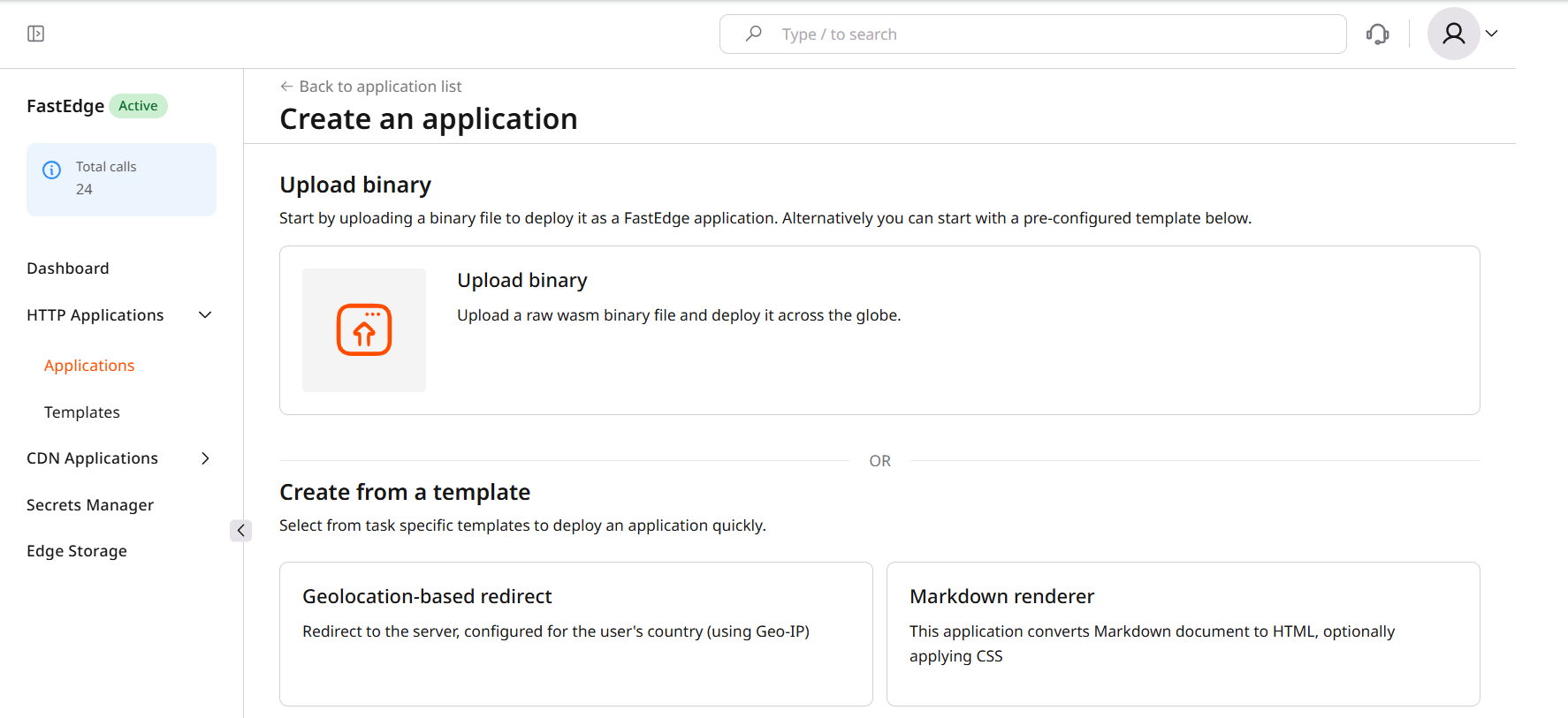 Section with Github and Markdown templates