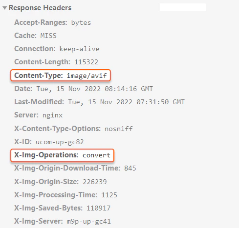 Check HTTP headers