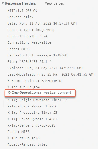Check HTTP headers