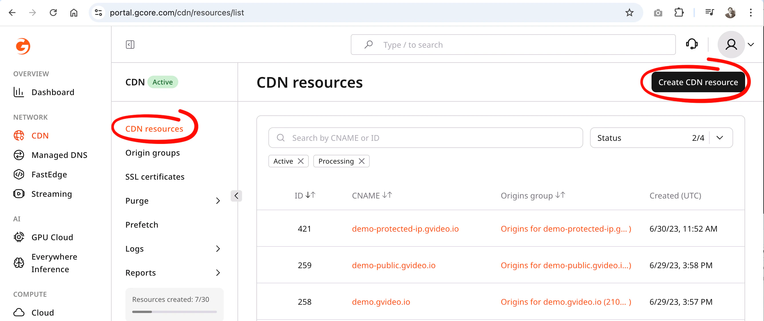 Custom CDN resources