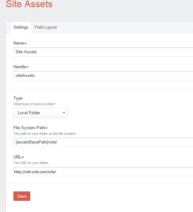Site assets