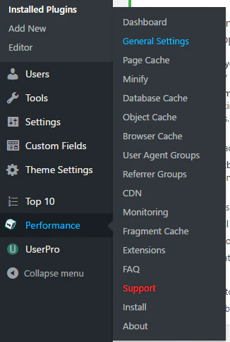 Performance section