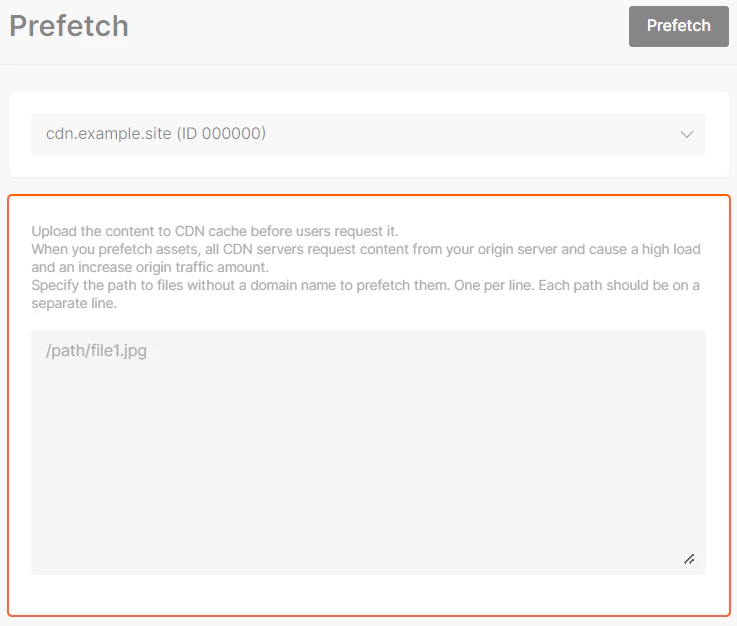 Prefetch