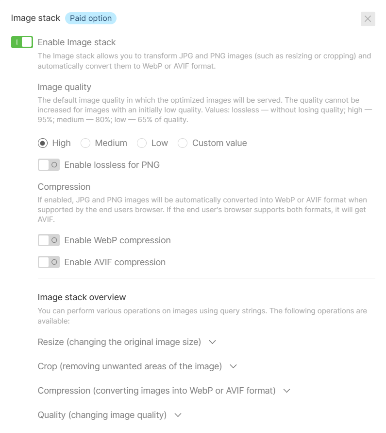 Image Stack