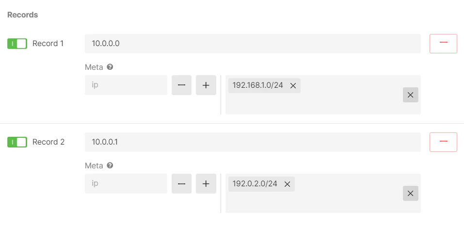 Configure metadata