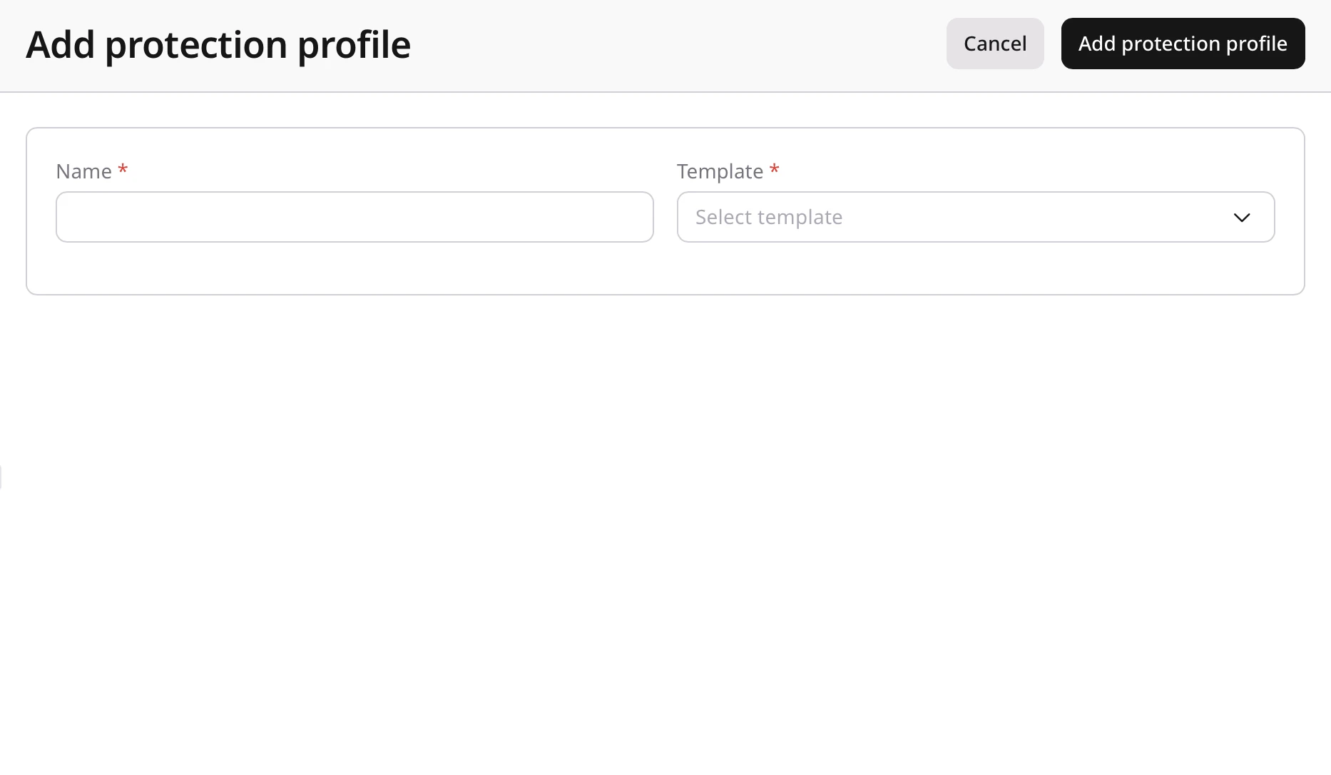 Protection profiles