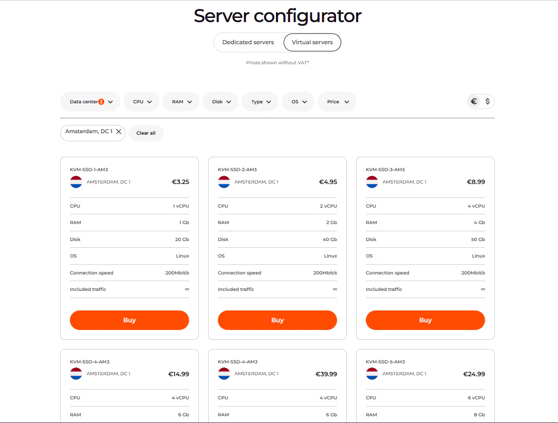 Server configurator