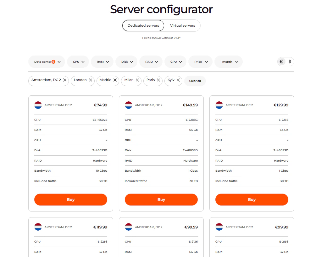 Server configurator
