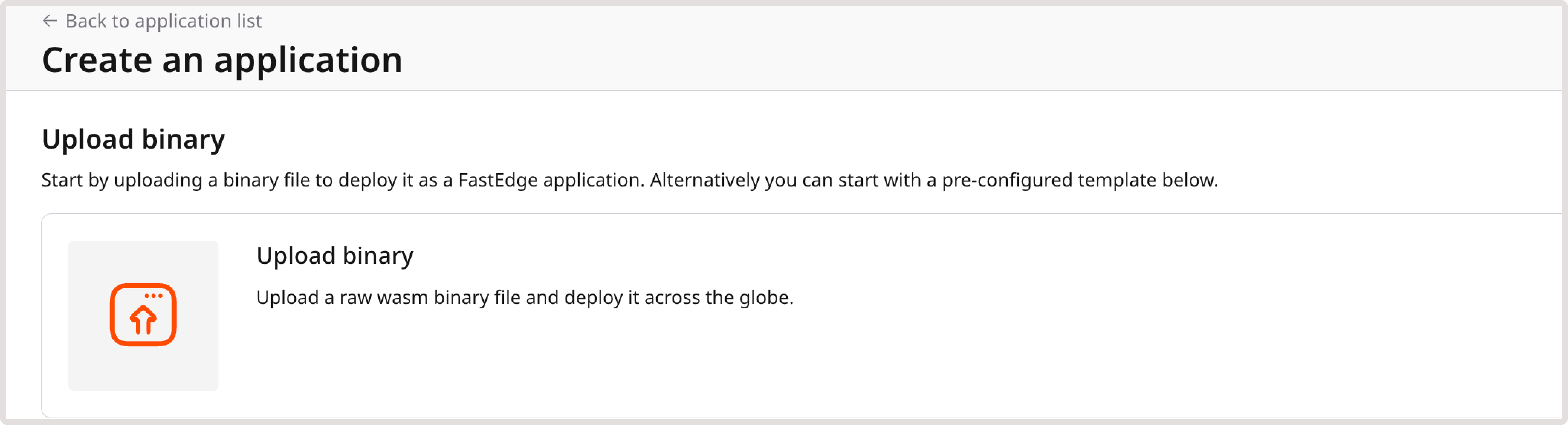 Create custom application section