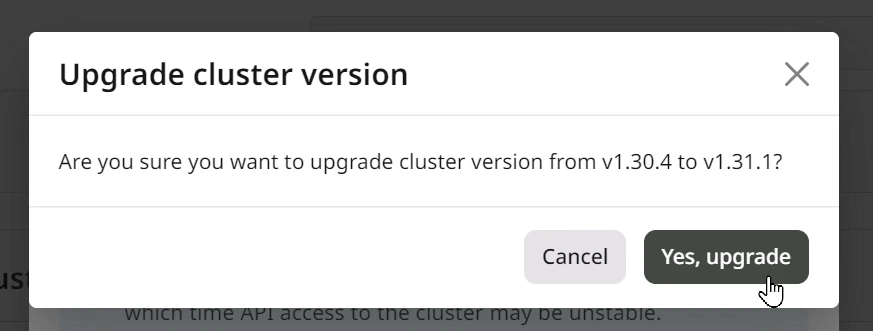 upgrade