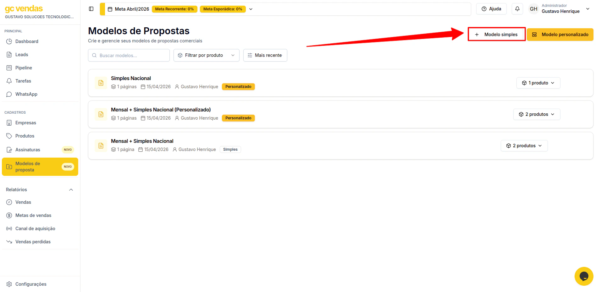 Botao Modelos Proposta 1