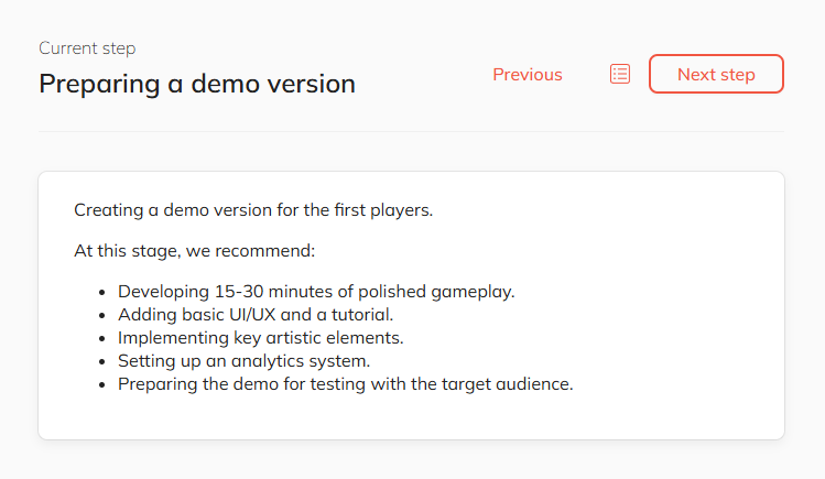 Game Project Workflow Page