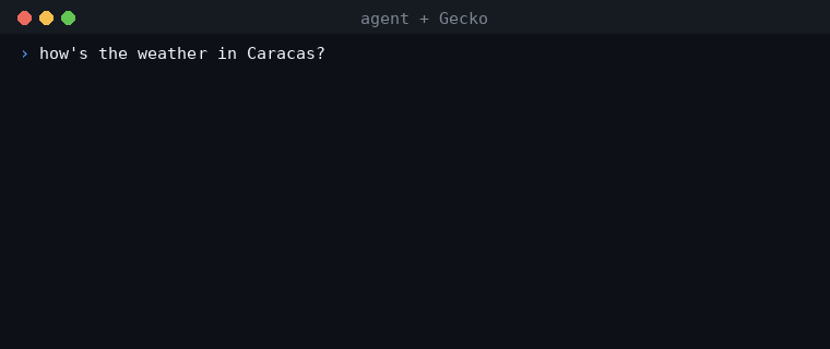 An agent asks in plain language, calls the right tool, and gets 200 on the first try