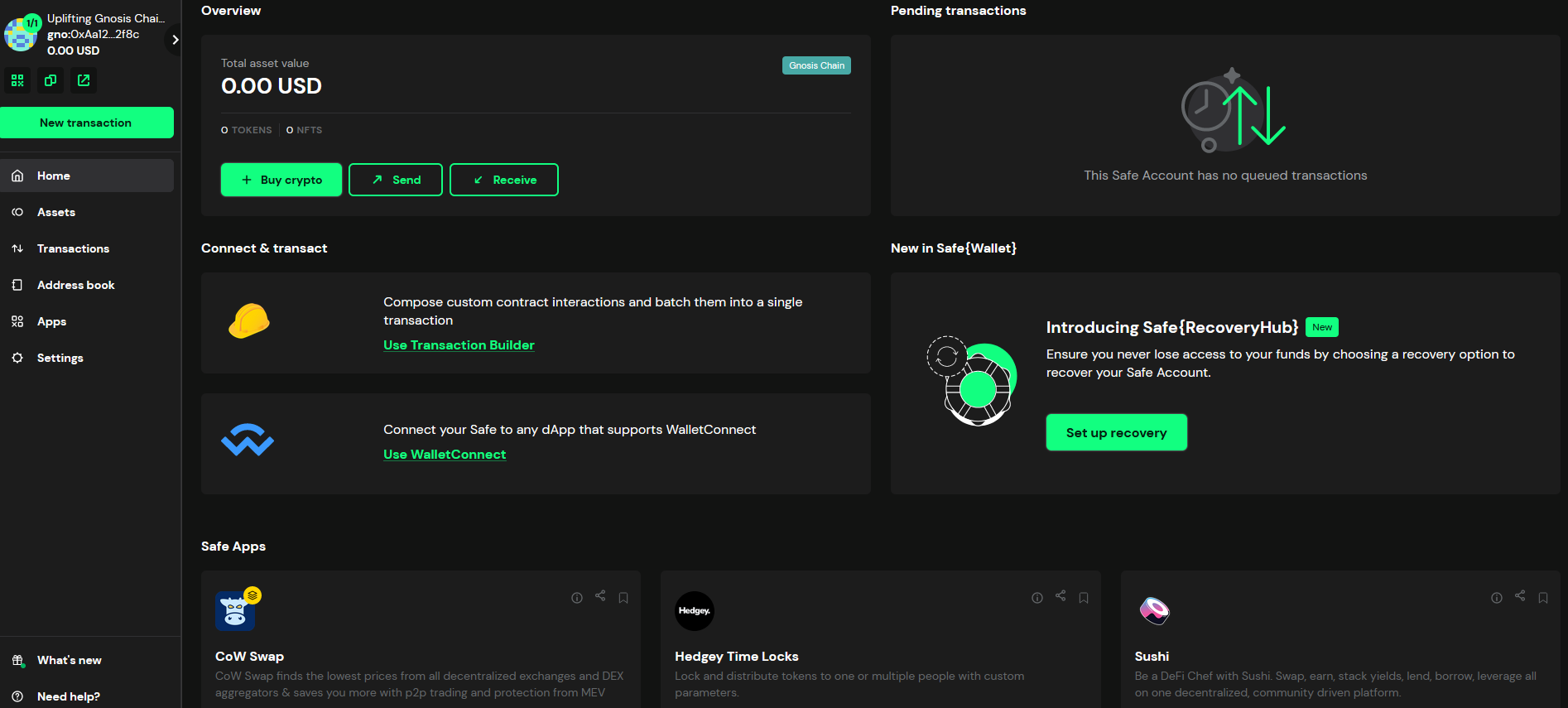 Safe Dashboard