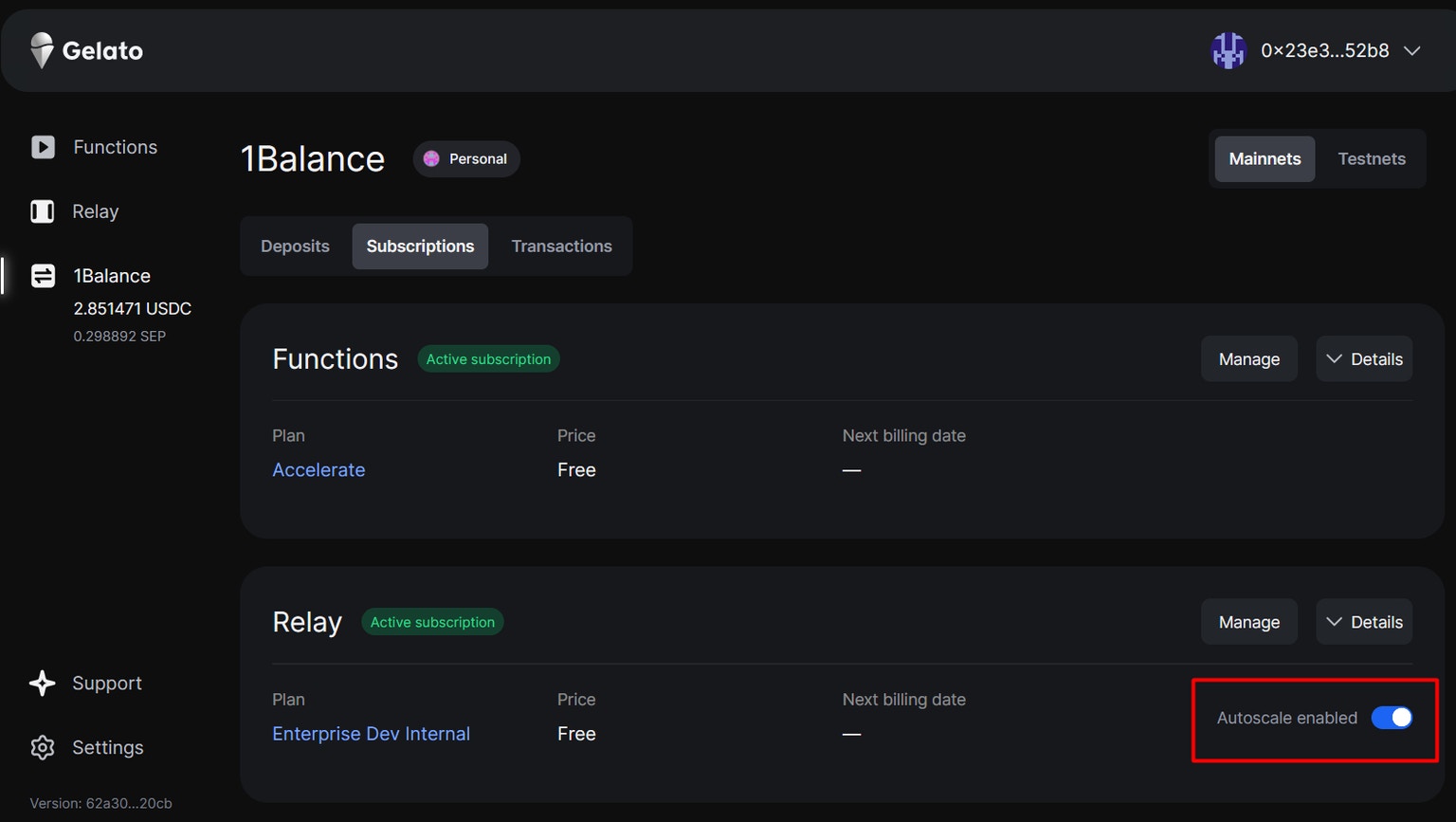 Relay Subscriptions