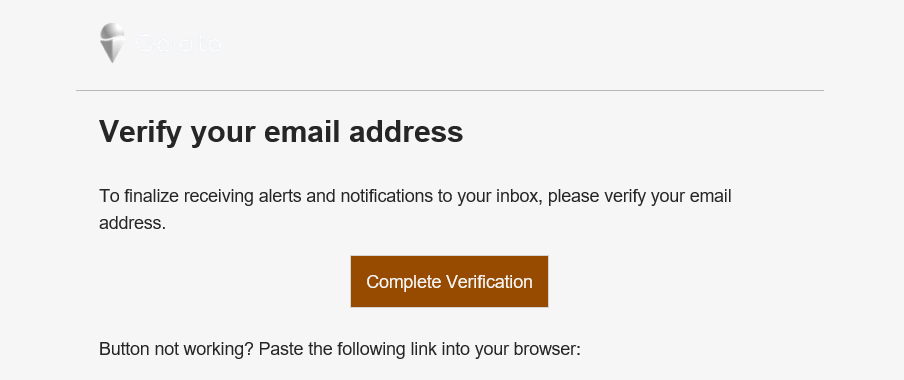 Verification Email