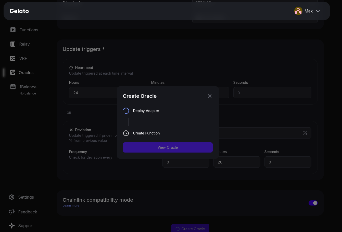 Chainlink Oracle Adapter Deployment