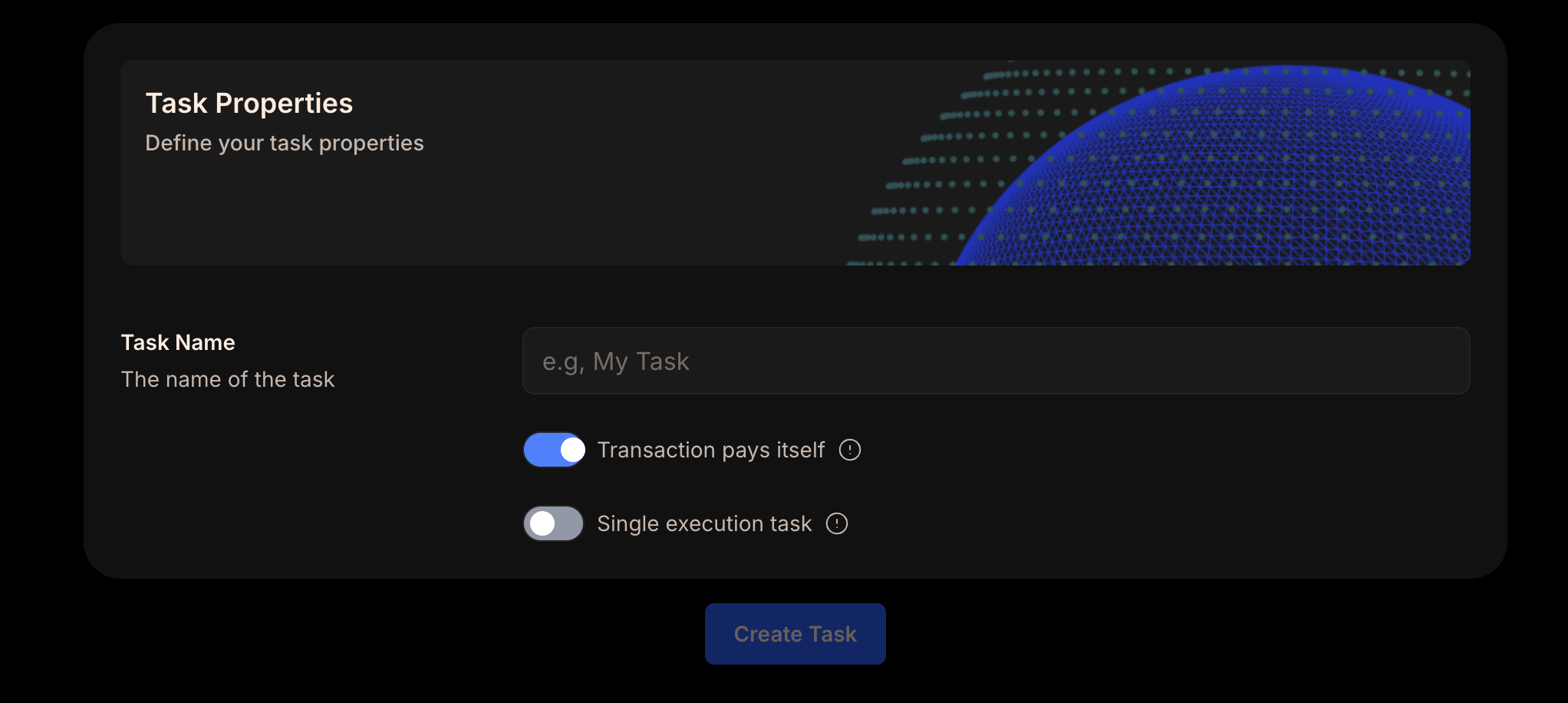 Transaction Pays Itself Option