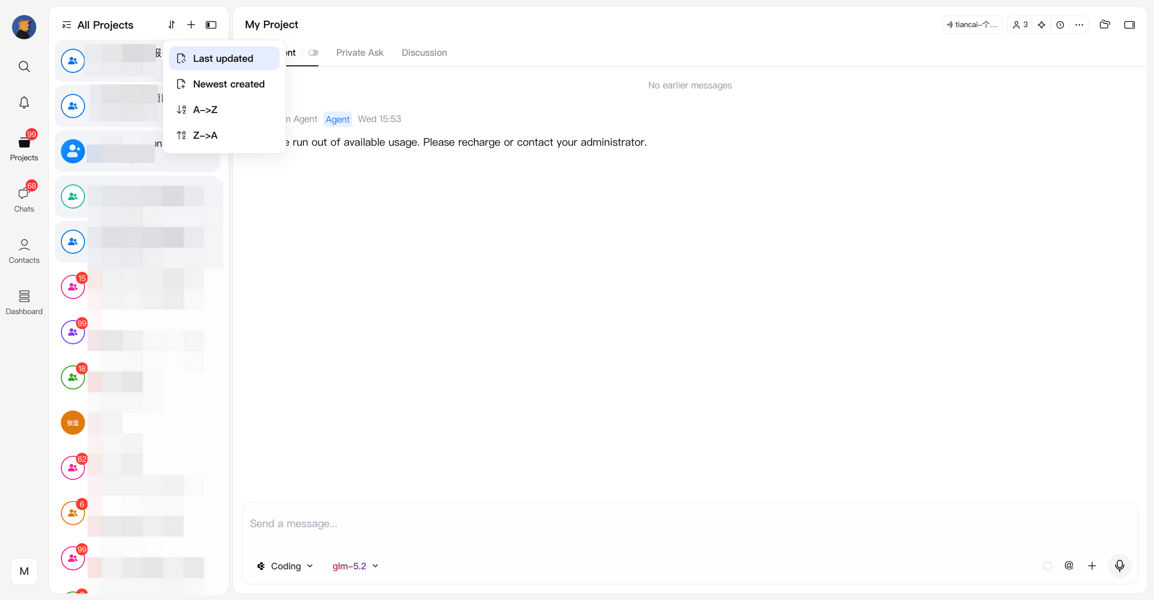 Projectlist