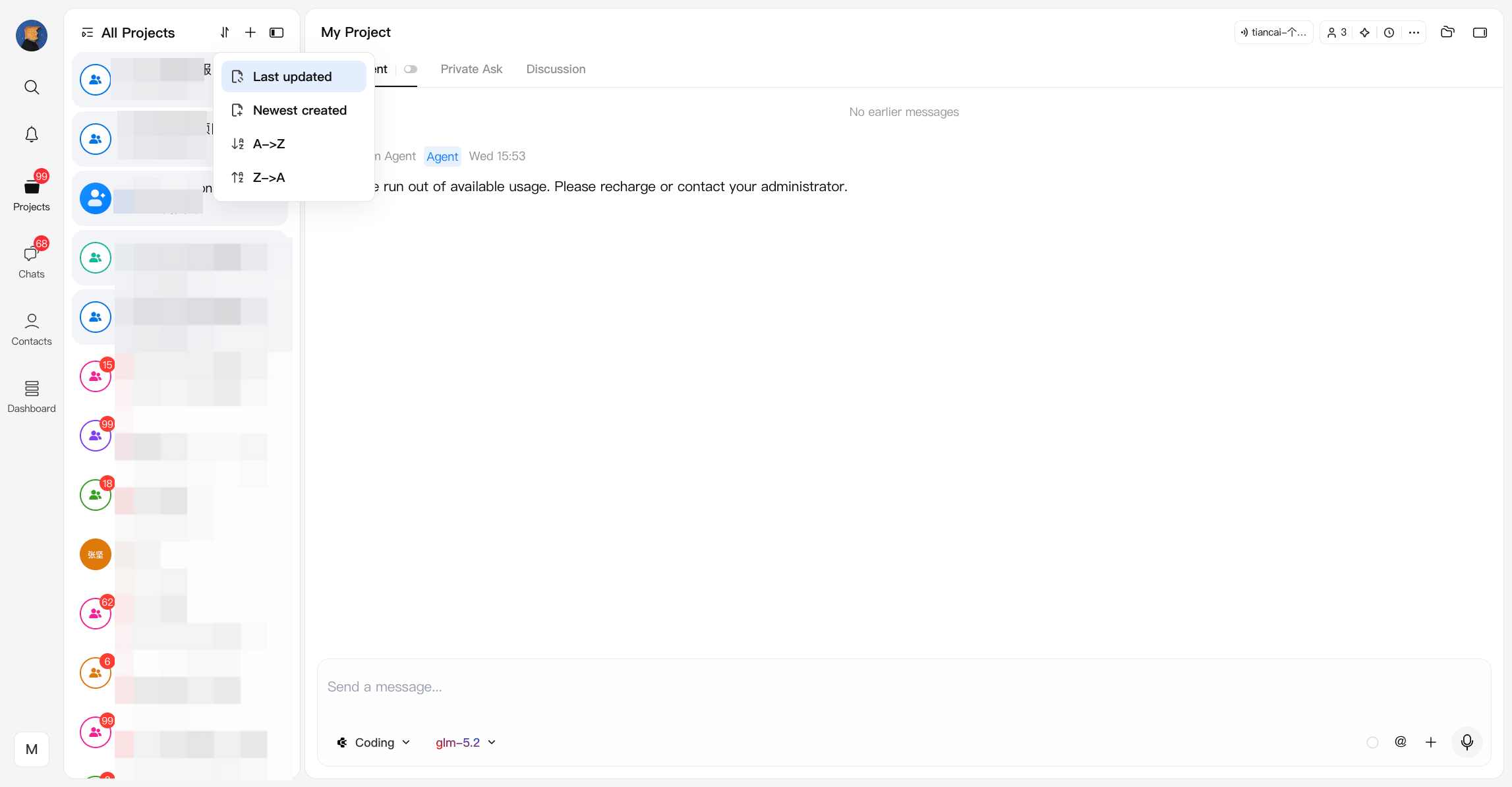 Projectlist