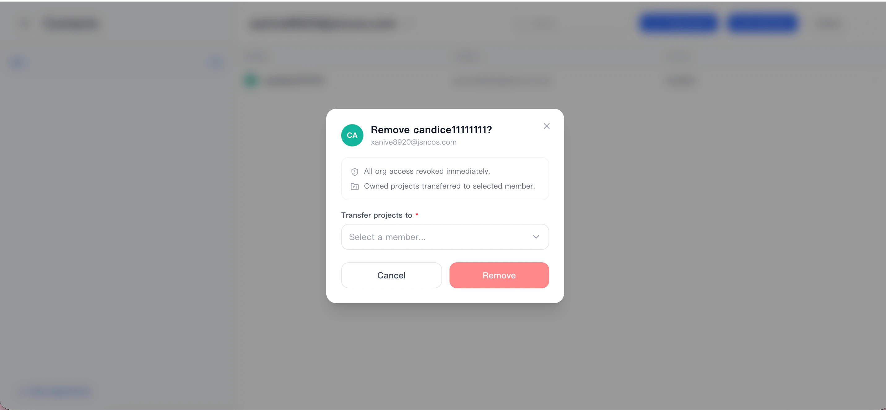Removemember