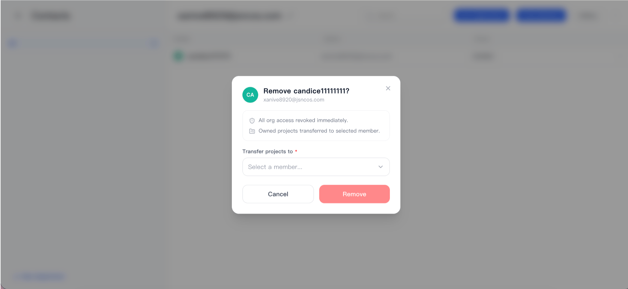 Removemember
