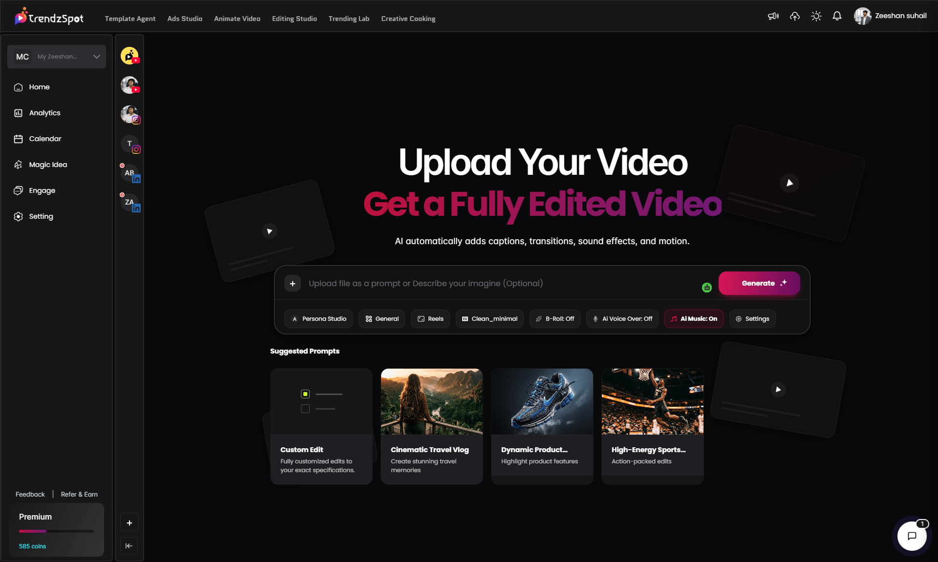 Upload To Edited Video