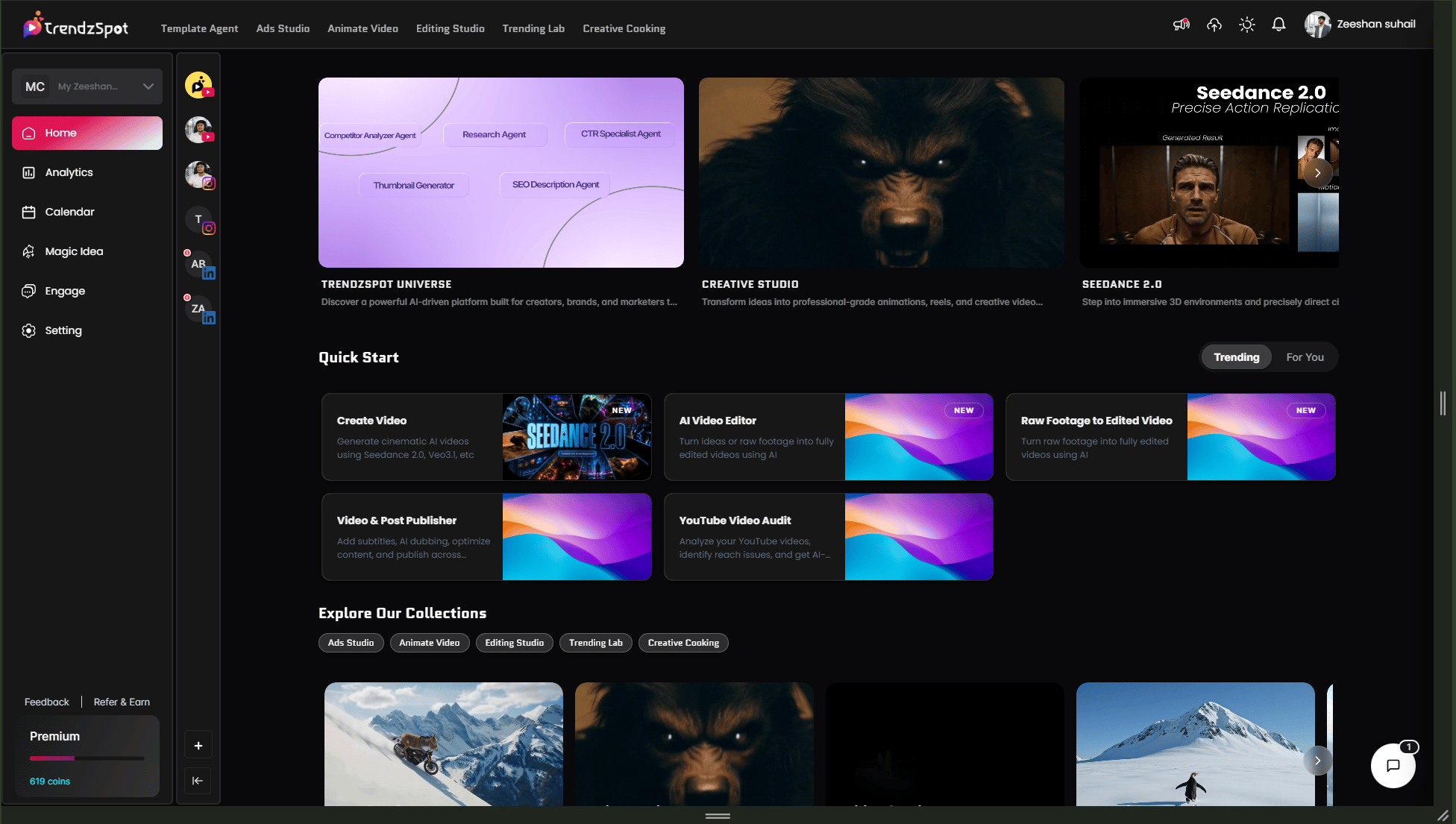 Click The Create Video