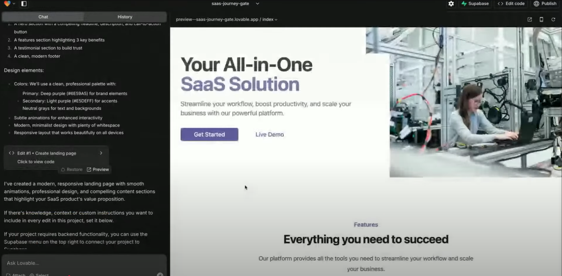 Projeto de Landing Page Lovable Pn