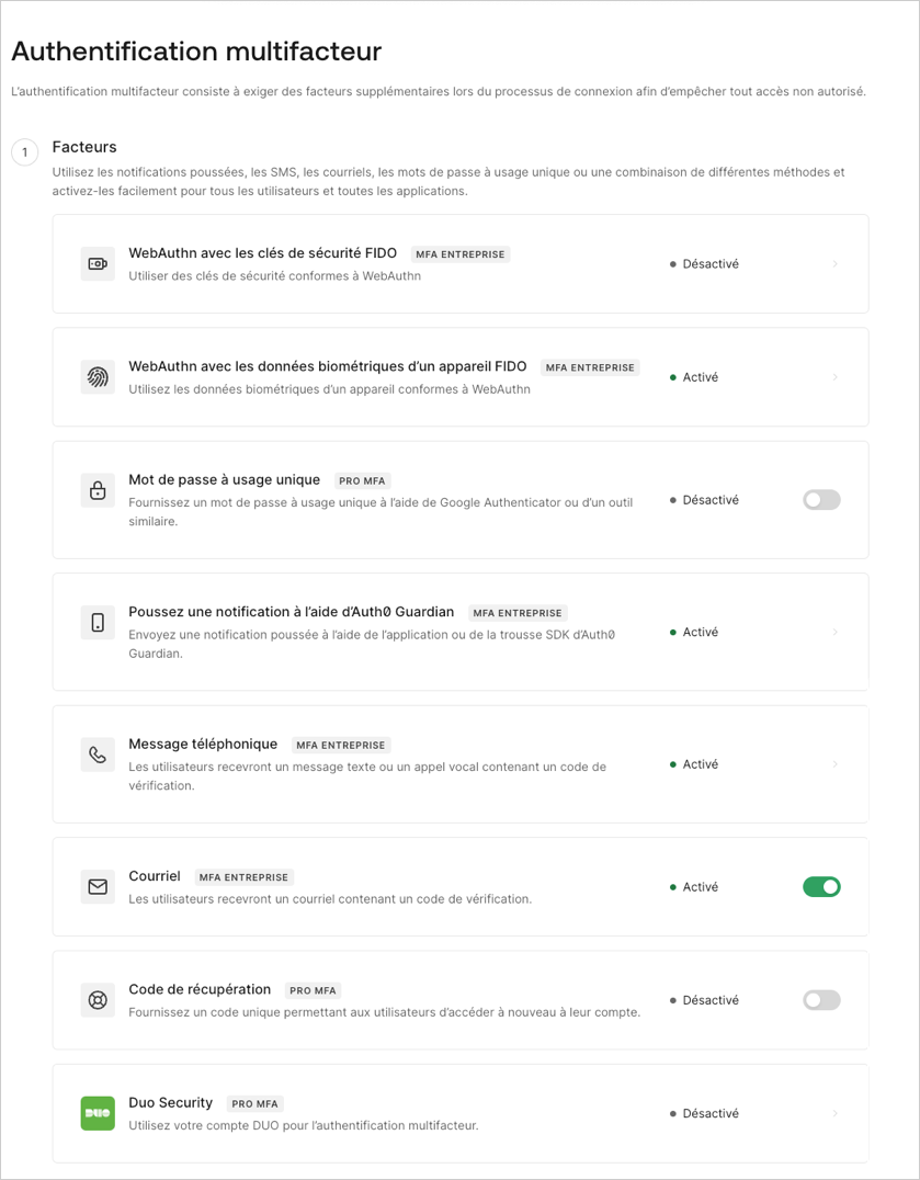 Auth0 Dashboard Security Multi-factor Auth Adaptive MFA Policy