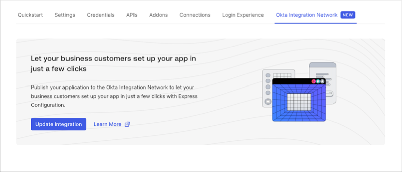 OIN in Auth0 Dashboard