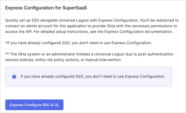 Express Configuration for SuperSaaS