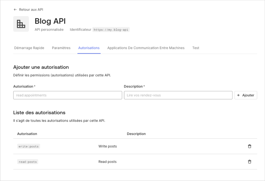Authorization (Autorisation) - User consent and applications (Applications et consentement utilisateur) - Consent scopes (Champs d’application du consentement)