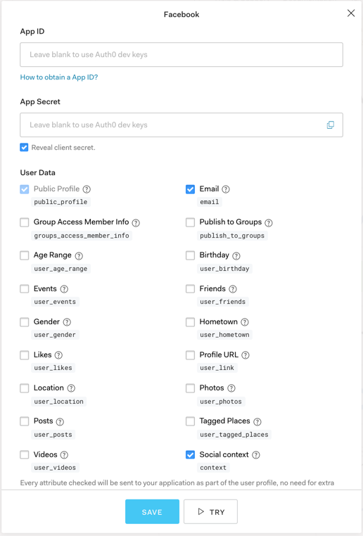 Facebook Context Field Deprecation